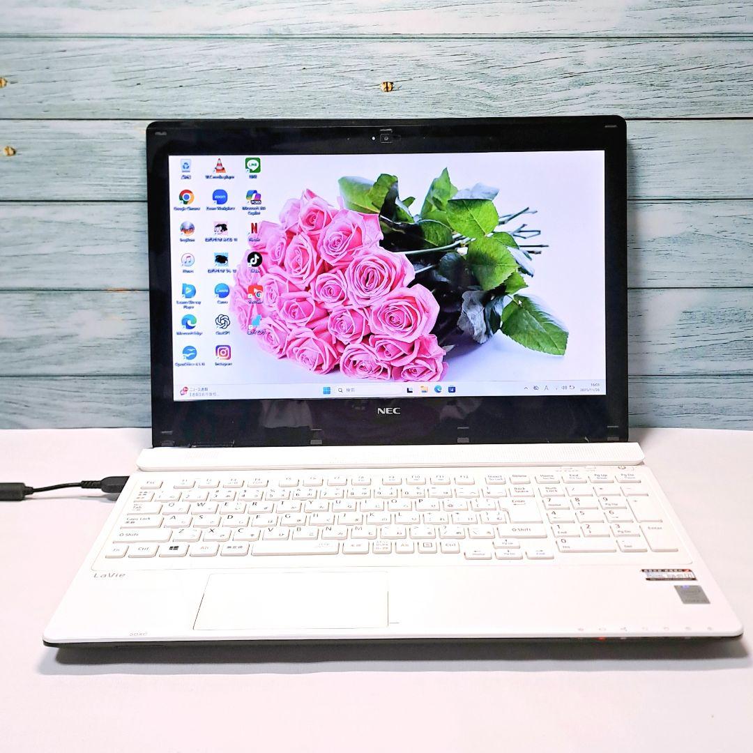 H89 初期設定済 NECノートパソコン win11 ブルーレイ i3/1000