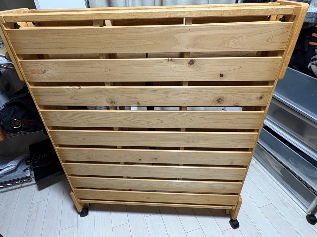 パウ②中居木工　スノコベッド　折りたたみベッド