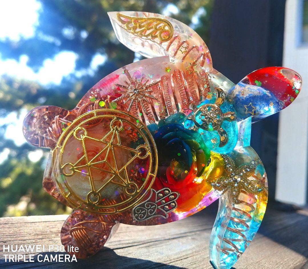 大きなRAINBOW✧海亀さんのオルゴナイト❤ナミさま❤専用です