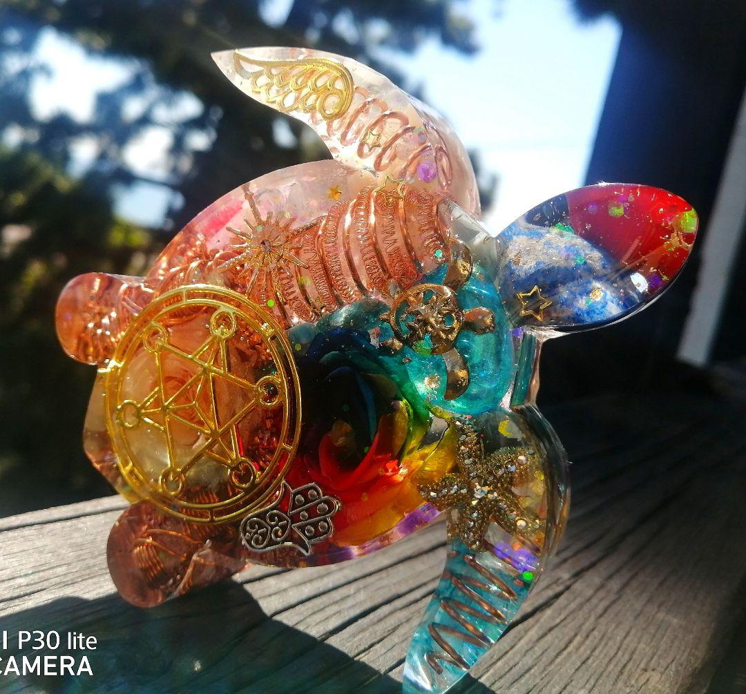 大きなRAINBOW✧海亀さんのオルゴナイト❤ナミさま❤専用です