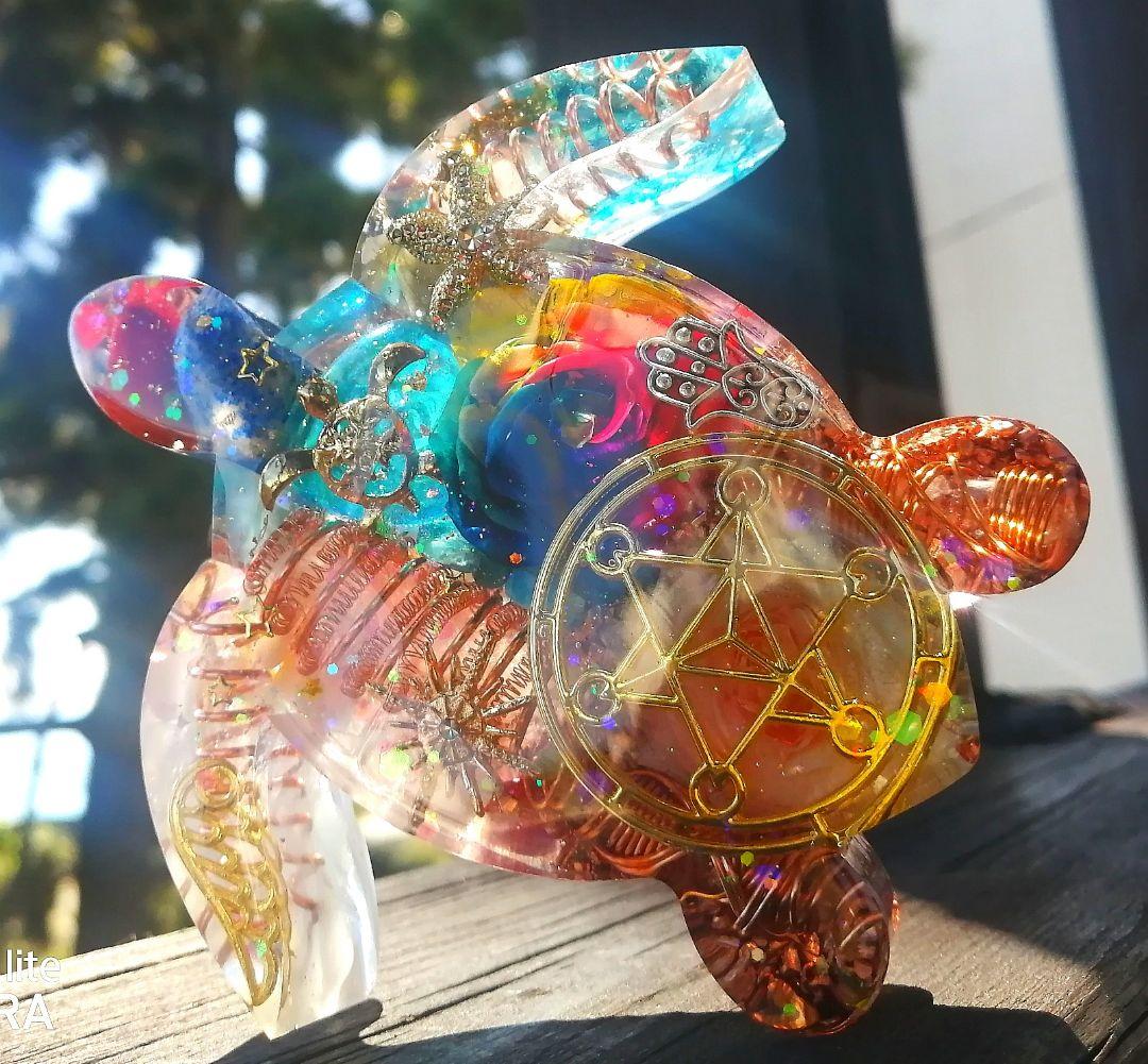 大きなRAINBOW✧海亀さんのオルゴナイト❤ナミさま❤専用です