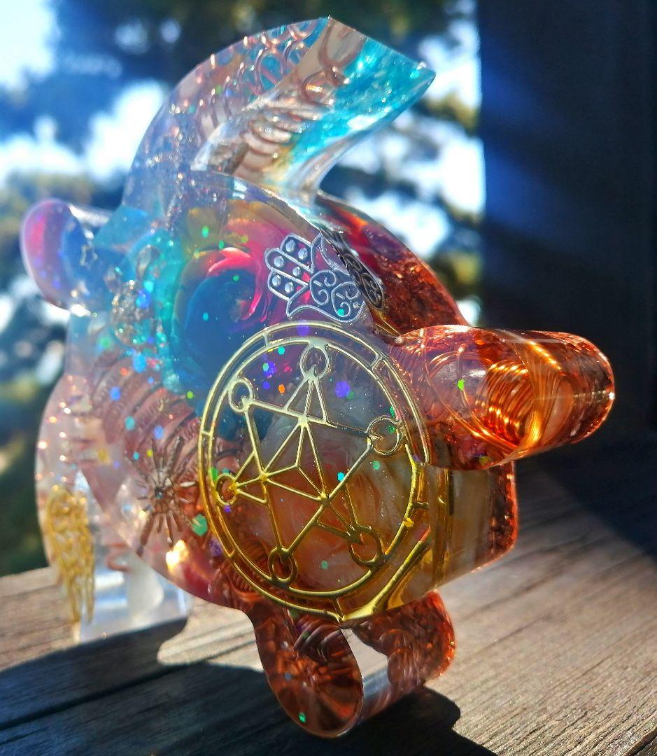 大きなRAINBOW✧海亀さんのオルゴナイト❤ナミさま❤専用です