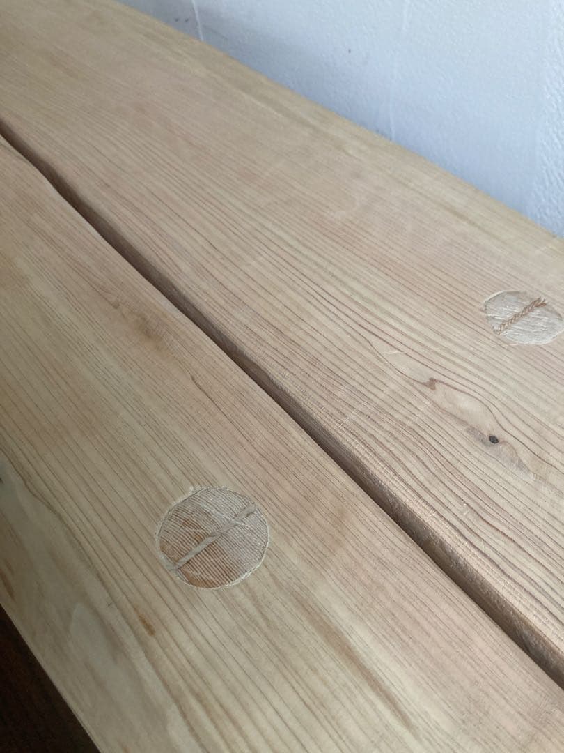 送料込○HINOKI○貴重ヒノキ一枚板ナチュラルベンチ