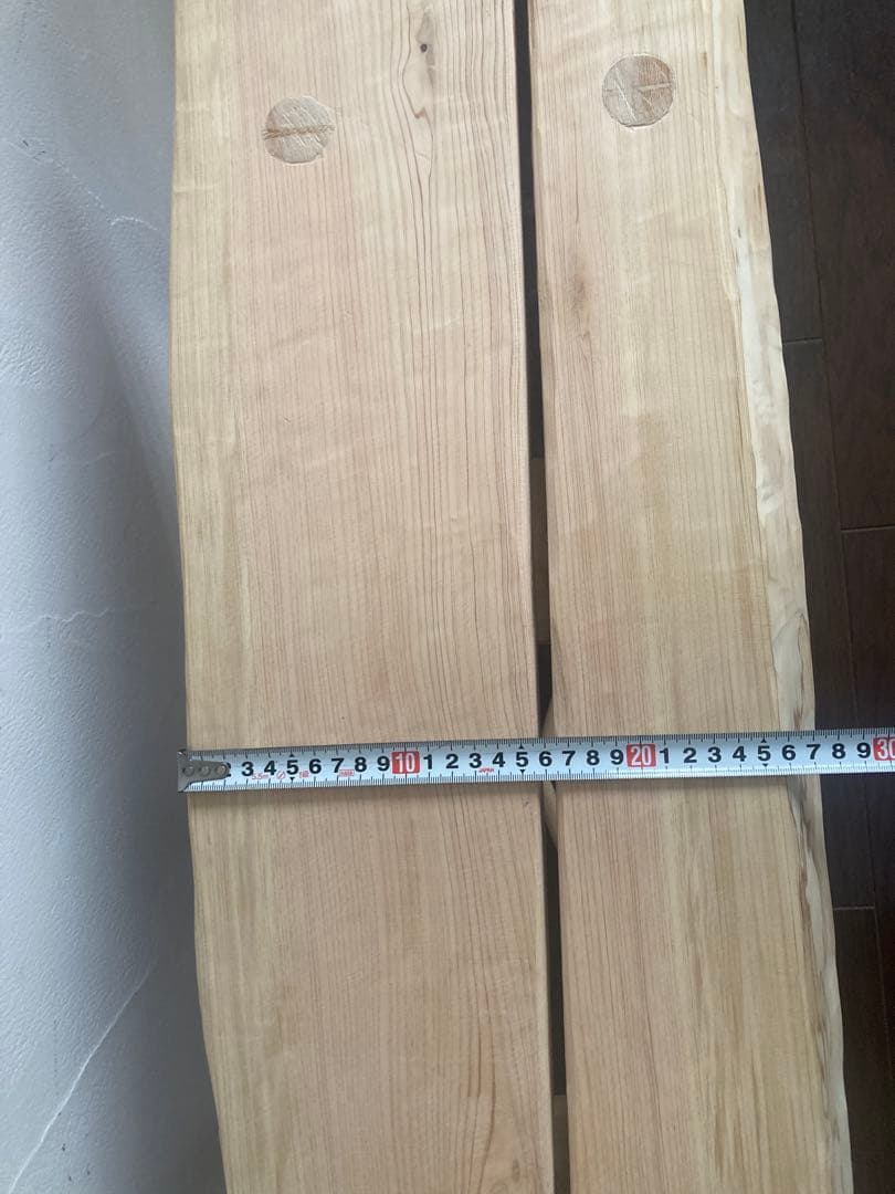 送料込○HINOKI○貴重ヒノキ一枚板ナチュラルベンチ