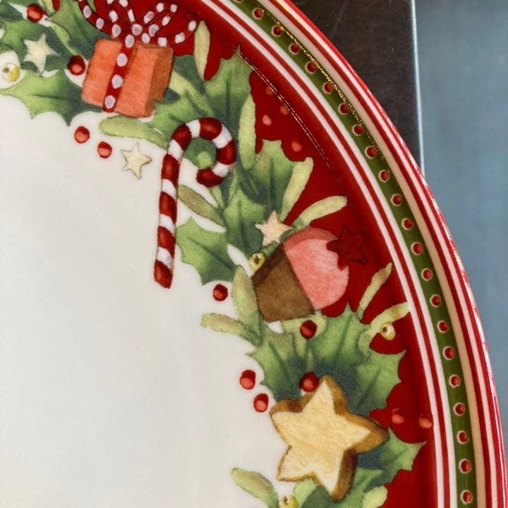 ビレロイボッホ　クリスマス　皿　リース　ウエッジウッド　②