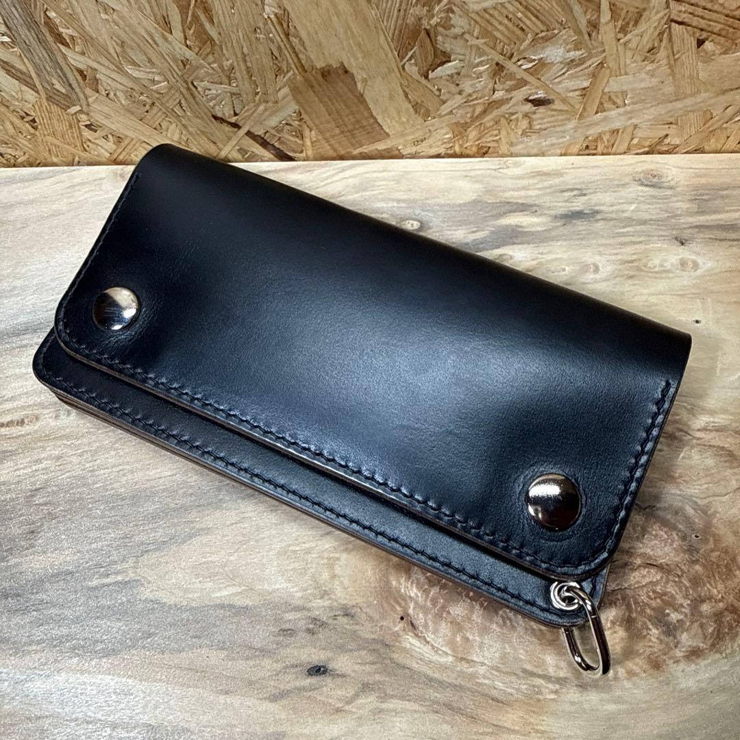 ホーウィン クロムエクセル 180 カスタム トラッカーウォレット ニッケル