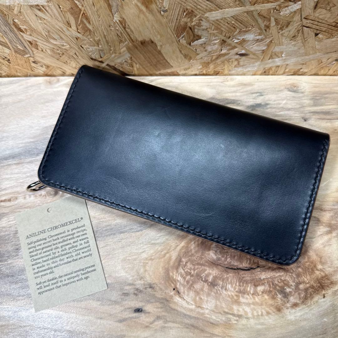 ホーウィン クロムエクセル 180 カスタム トラッカーウォレット ニッケル