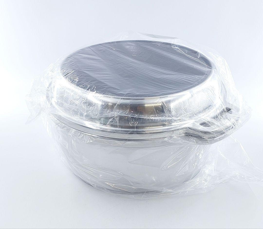 ムスイ 無水鍋24cm 広島アルミニウム 鍋つかみ　説明書 IH用 未使用