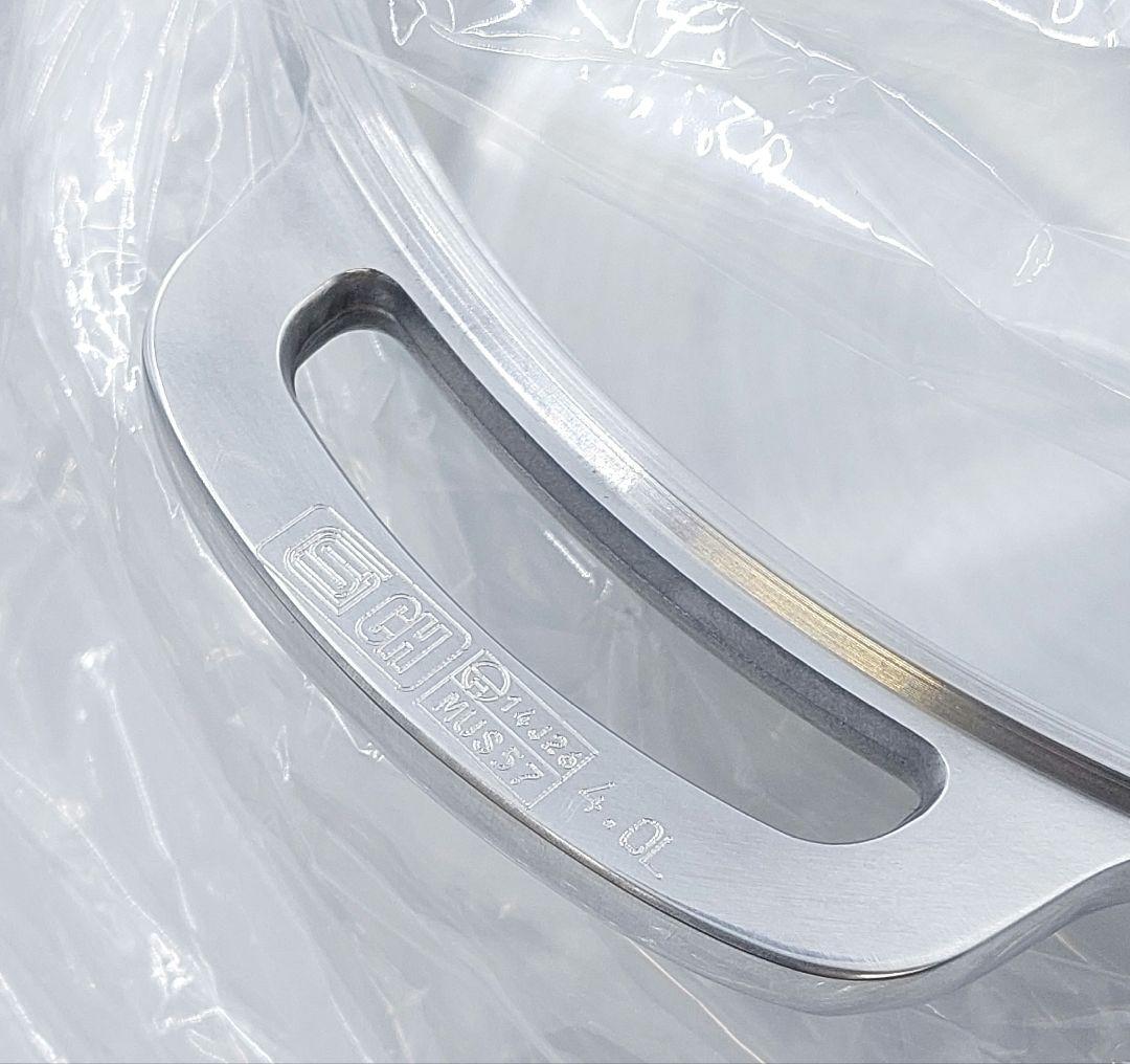 ムスイ 無水鍋24cm 広島アルミニウム 鍋つかみ　説明書 IH用 未使用