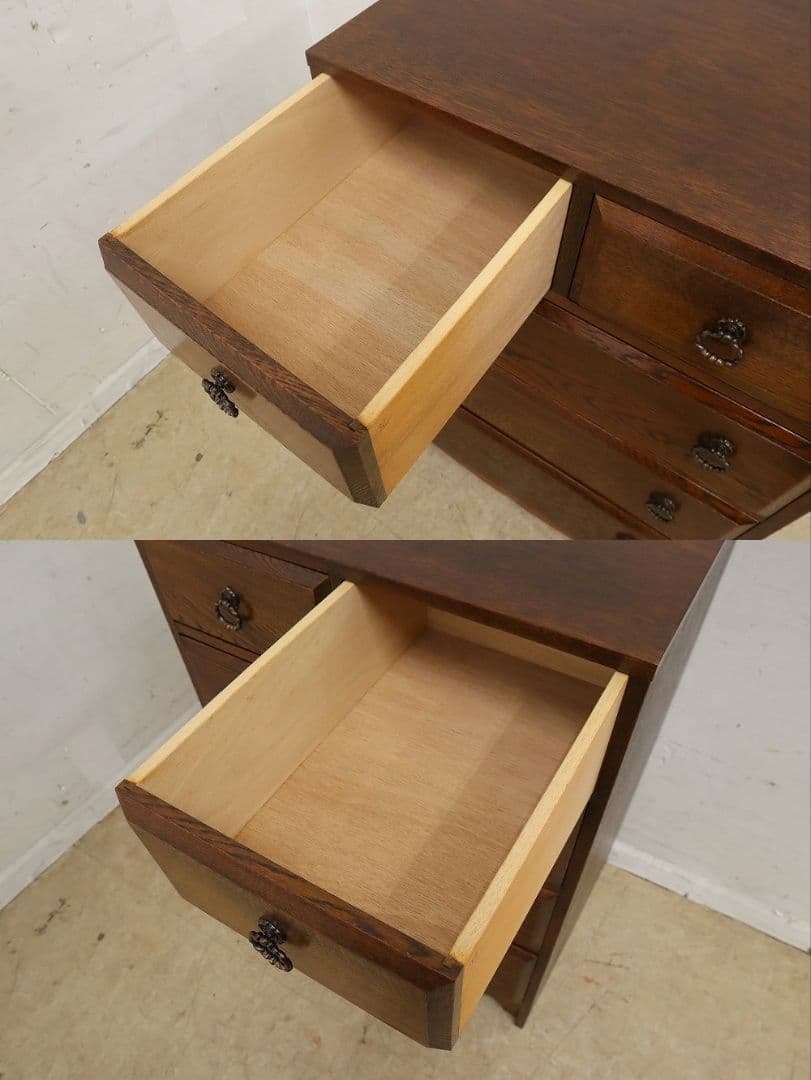 高級 三越家具【ブルージュ】オーク材 4段チェスト・整理タンス