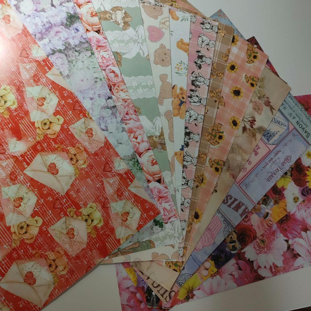 ゆう コラージュ素材 まとめ売り シール 紙もの 海外