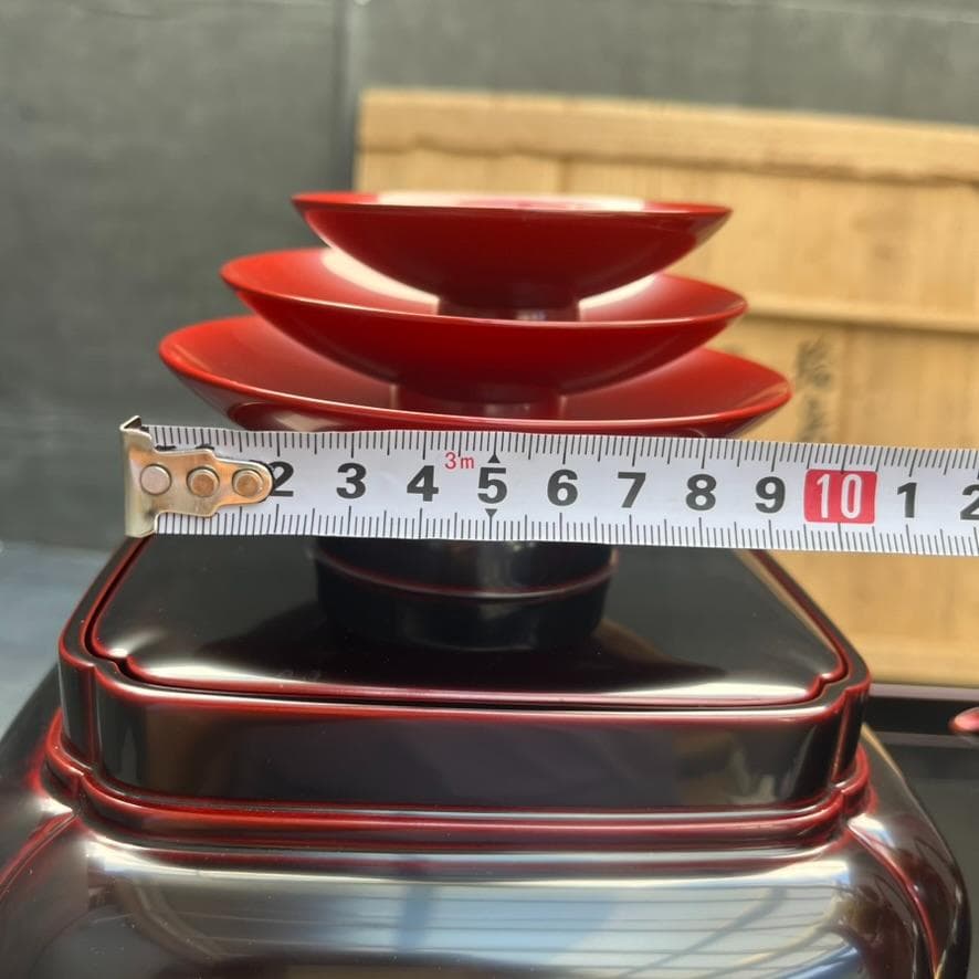 美品✨ 輪島塗 漆塗り 屠蘇器 お屠蘇セット（お銚子、三つ組盃、屠蘇台）