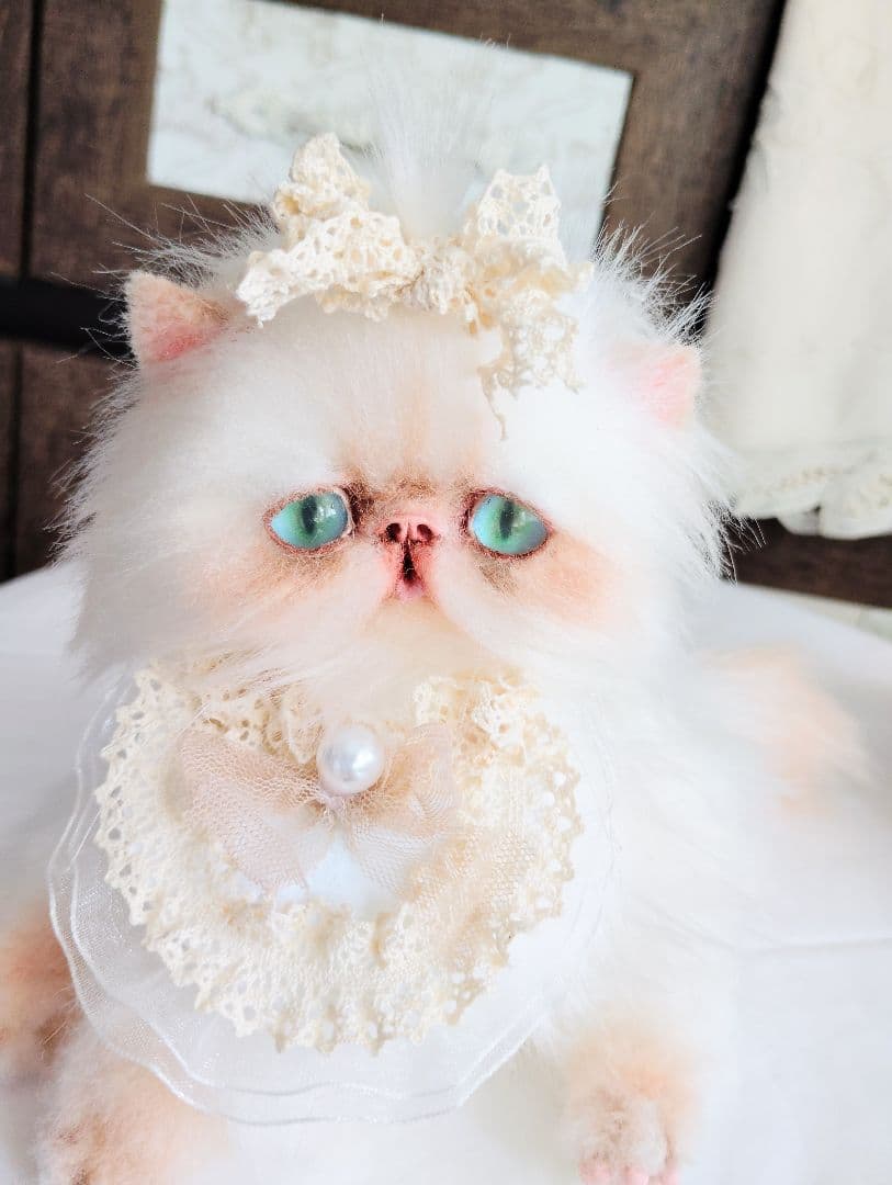 子猫ちゃん♡綺麗なオメメの美人さん♡アートドール♡ぬいぐるみ♡