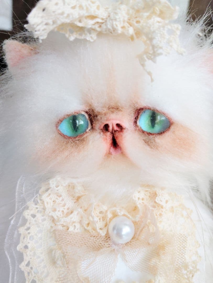 子猫ちゃん♡綺麗なオメメの美人さん♡アートドール♡ぬいぐるみ♡