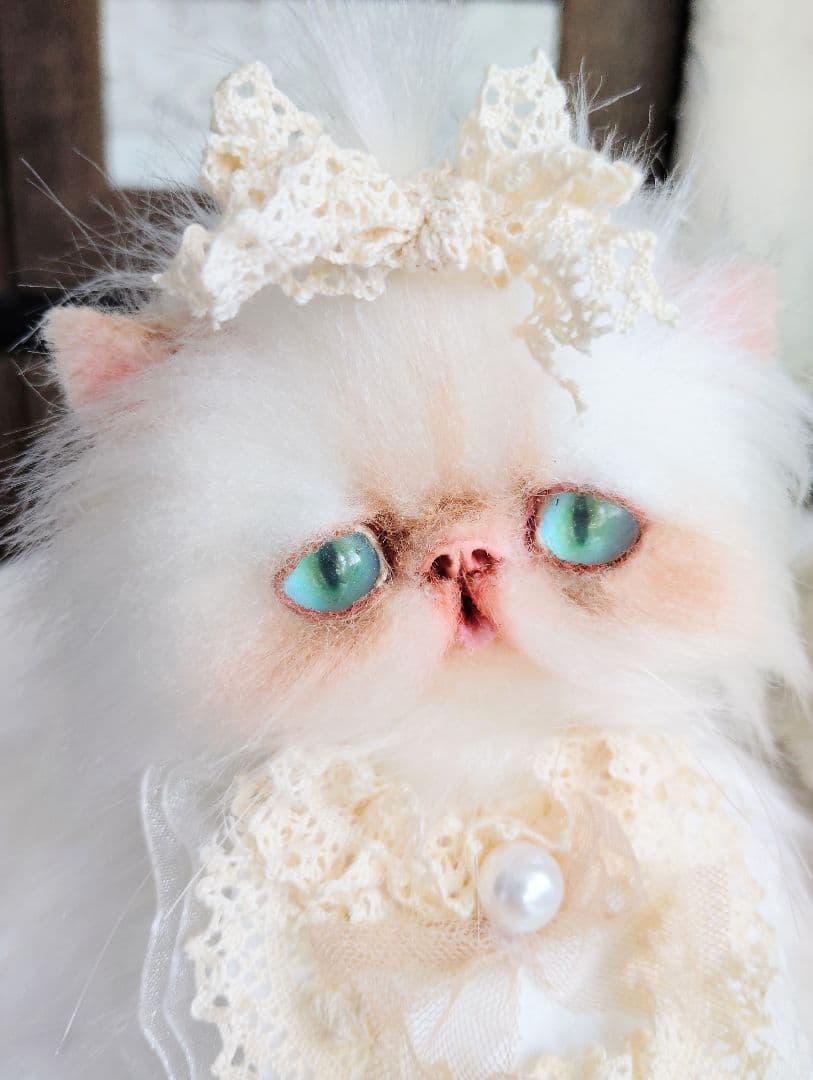 子猫ちゃん♡綺麗なオメメの美人さん♡アートドール♡ぬいぐるみ♡