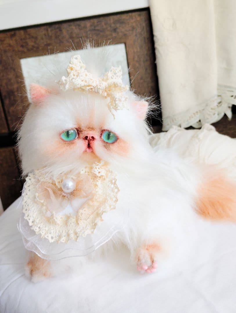 子猫ちゃん♡綺麗なオメメの美人さん♡アートドール♡ぬいぐるみ♡