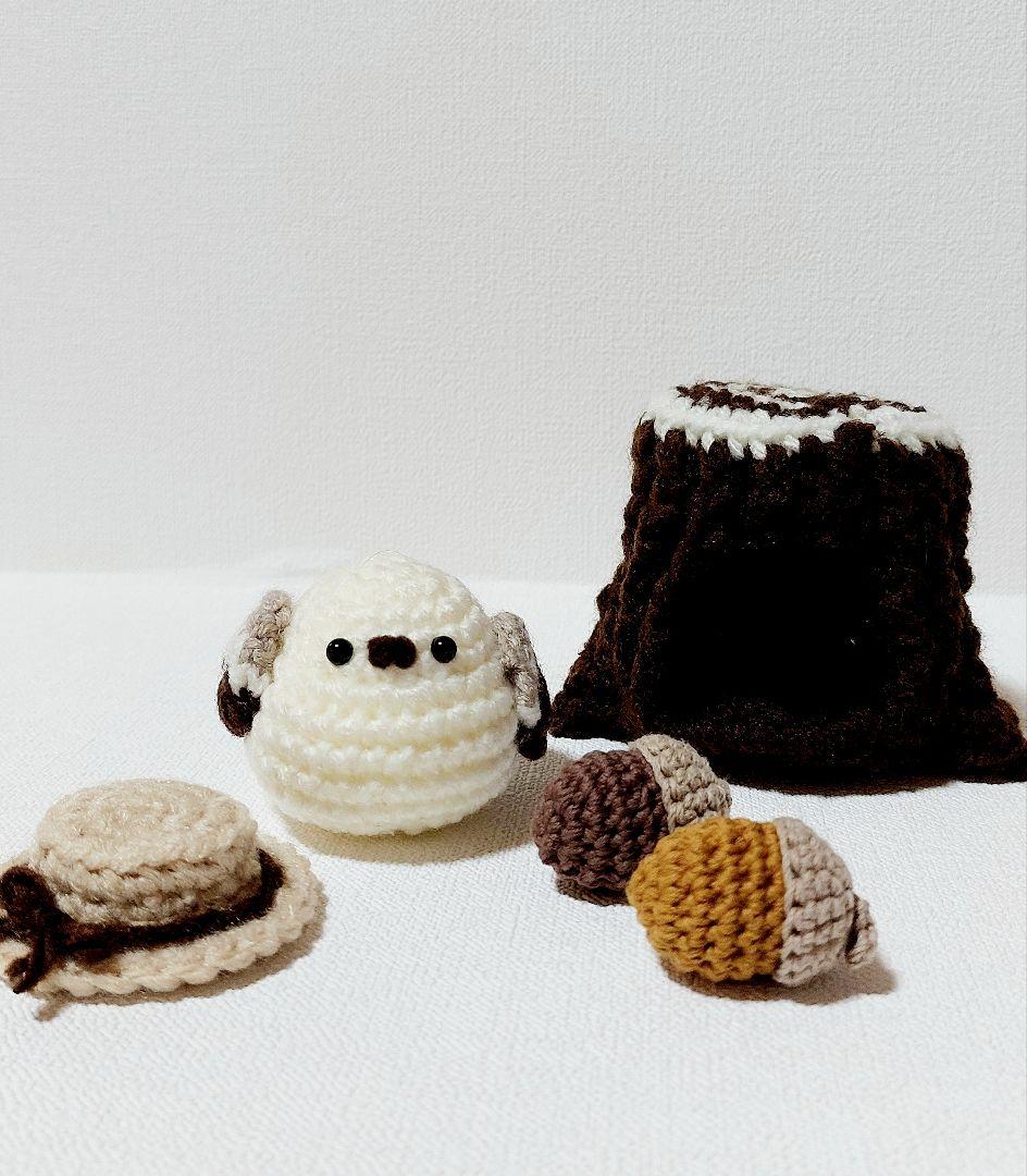 あみぐるみ　シマエナガ　【受注製作になります】