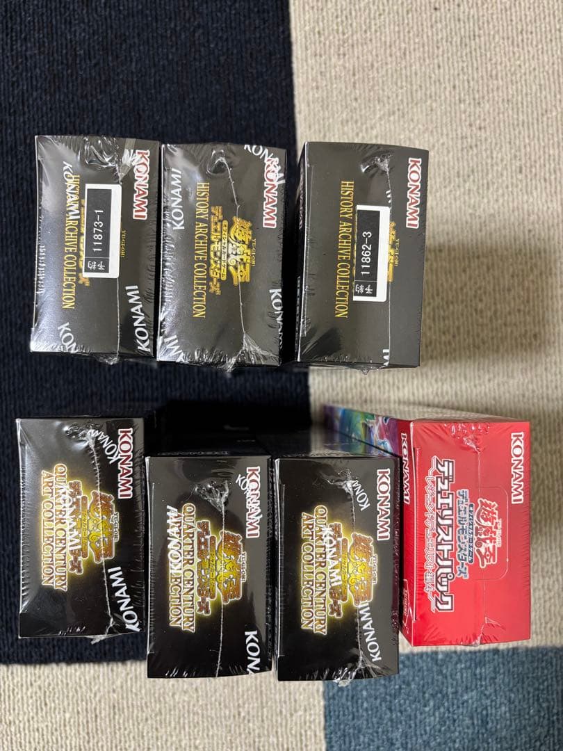 遊戯王　未開封BOXセット(ヒスコレ、クォーター、レジェンドデュエリスト編4)