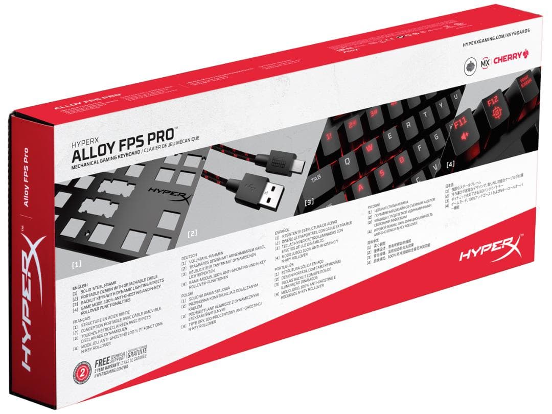 【新品未使用品】赤軸 HyperXAlloyFPS Pro ゲーミングキーボード