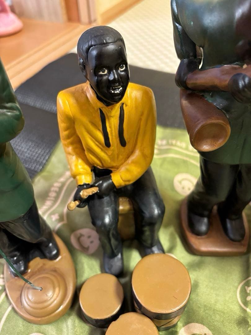 ジャズ　バンド　置物　陶器　インテリア　　楽器