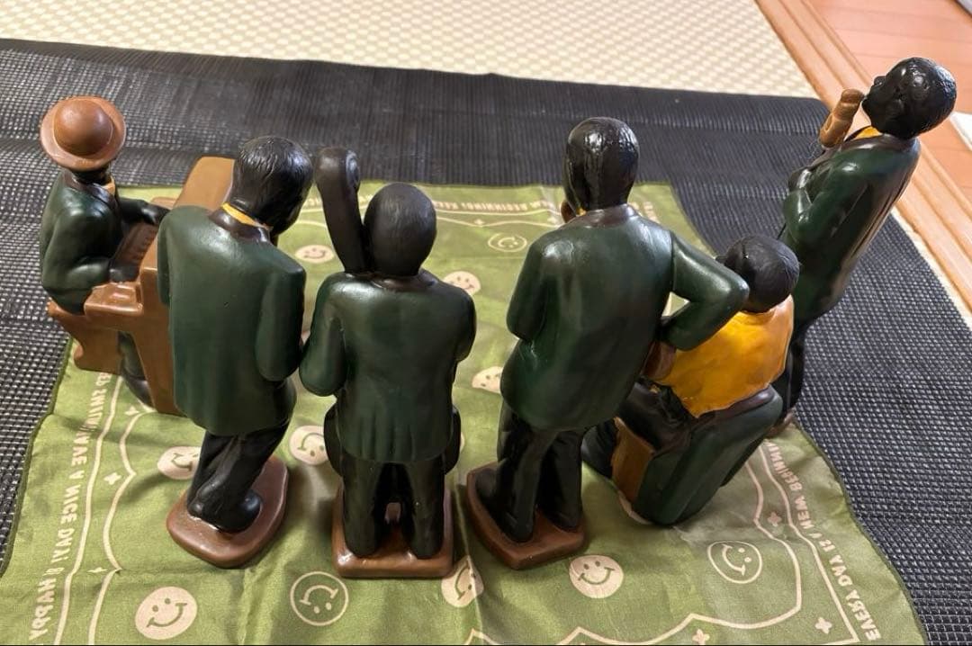 ジャズ　バンド　置物　陶器　インテリア　　楽器