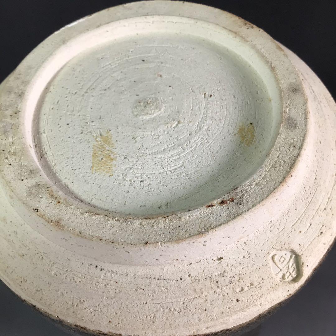 Ｐ９１９　水指　『高垣帰泥造』『於丹沢寄』『胴締水指』　共箱　茶道具