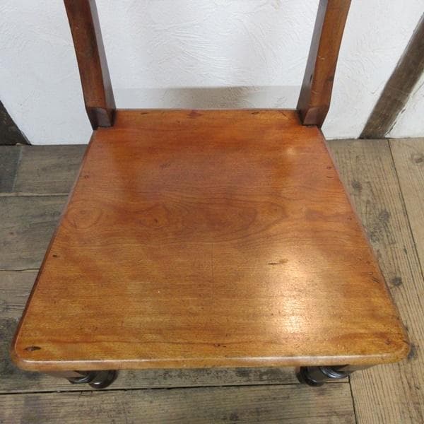 イギリス アンティーク 家具 ホールチェア マホガニー 椅子 イス 4367e