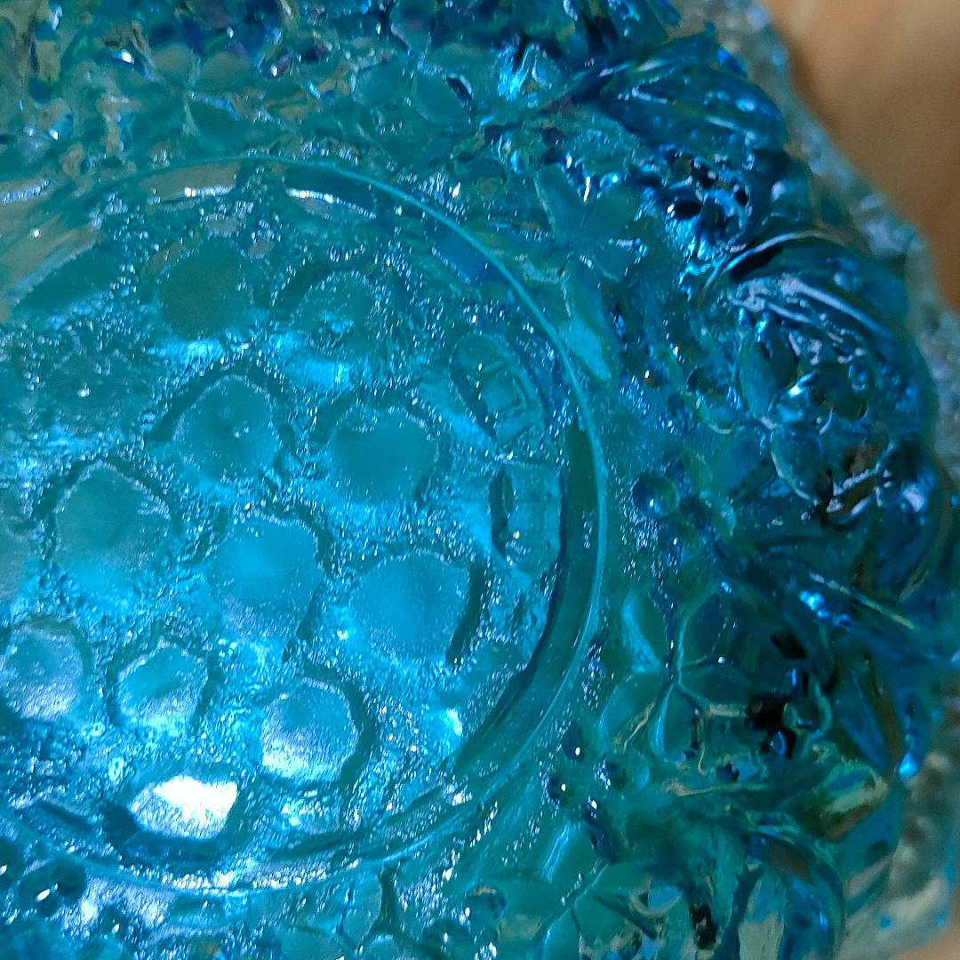 希少デッドストックイタリア製ヴィンテージ ガラスボウル6SET ターコイズブルー