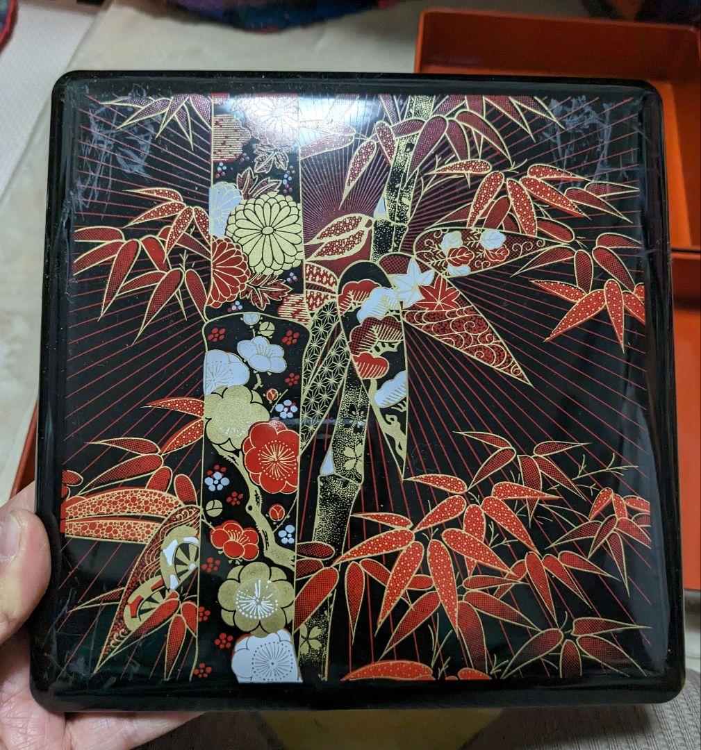 【レトロ】3段の重箱と祝い膳セット