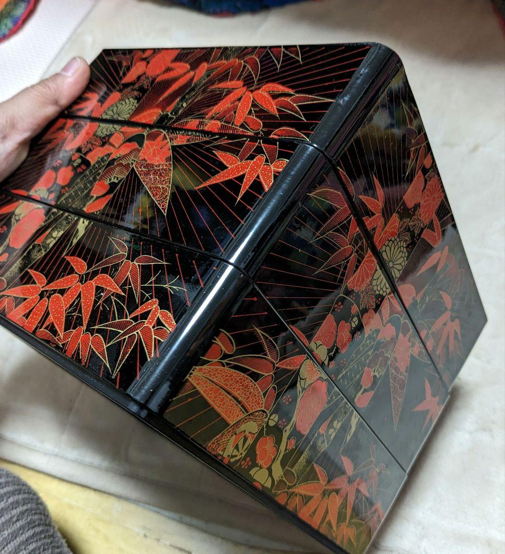 【レトロ】3段の重箱と祝い膳セット