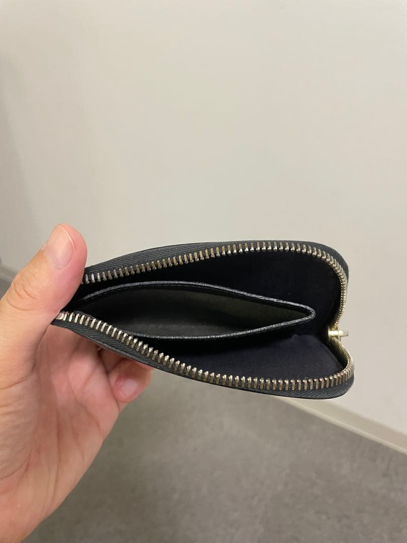 イルビゾンテ コンパクト ウォレット 黒 レザー 財布 キーリング 2点セット