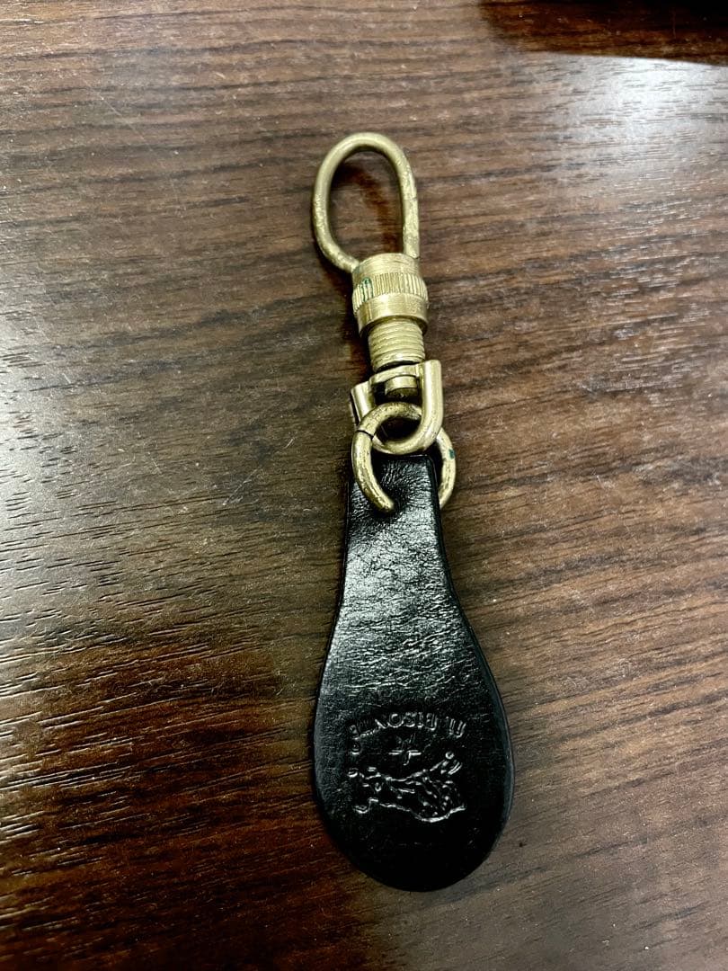 イルビゾンテ コンパクト ウォレット 黒 レザー 財布 キーリング 2点セット