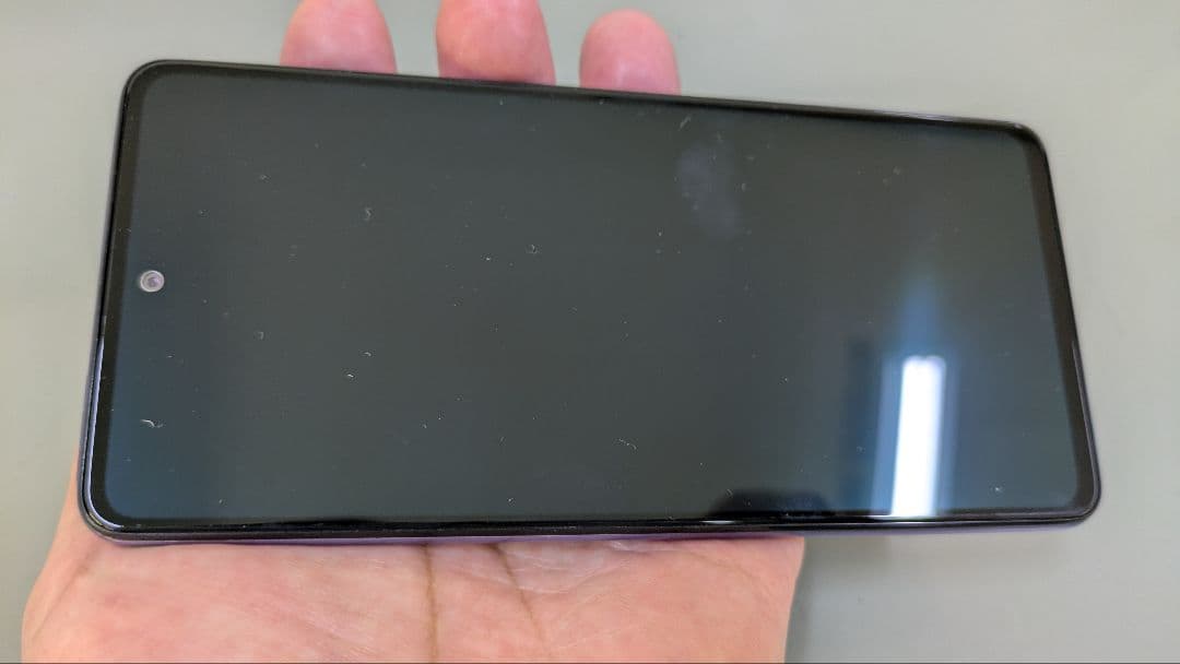 Galaxy A52 5G docomo パープル 背面カバー外れ　ワンオーナー