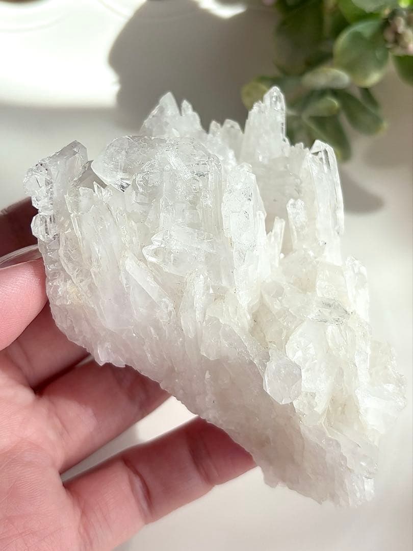 ファーデンクォーツクラスター 天然石 水晶 パワーストーン〈2801320〉