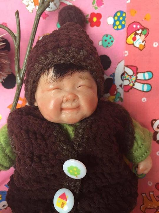 【昭和通り】より〜似せ人形〜ポートレートドール＊樹脂粘土ベビー＊リボーンドール