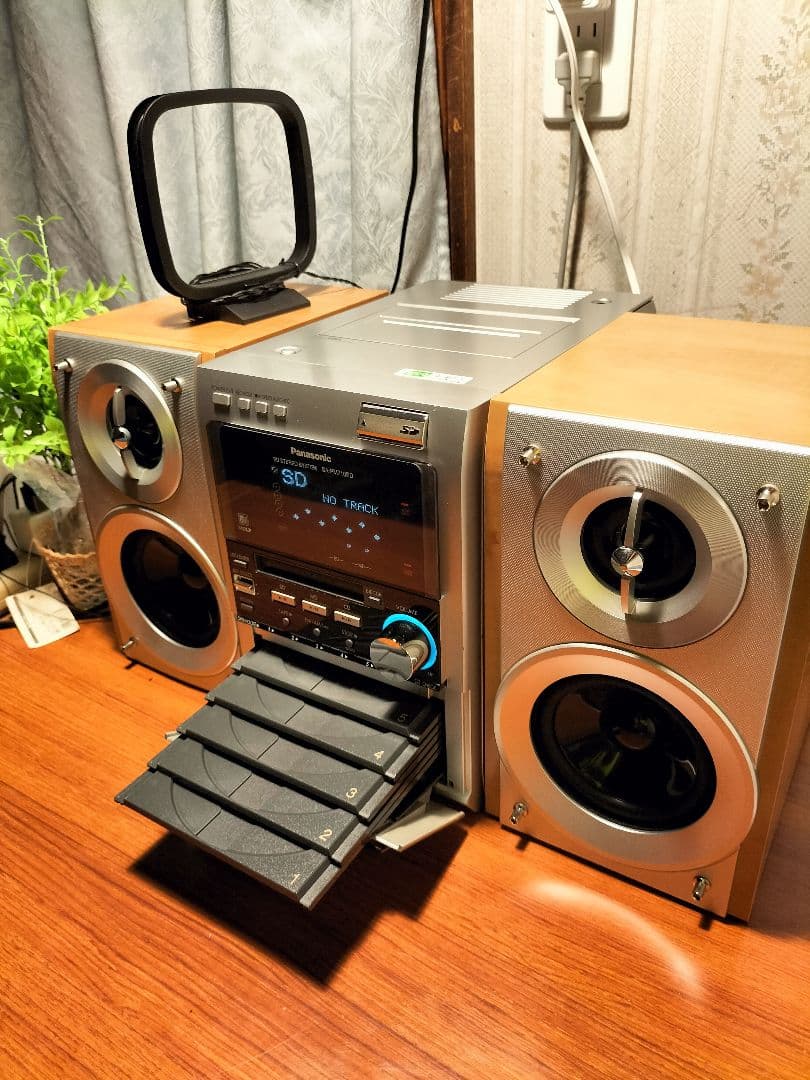 panasonicミニコンポSA-PM710SD取扱い説明書リモコン付き