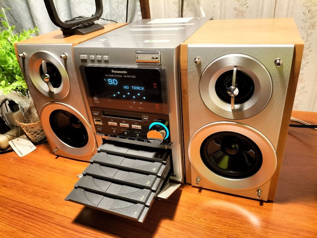 panasonicミニコンポSA-PM710SD取扱い説明書リモコン付き