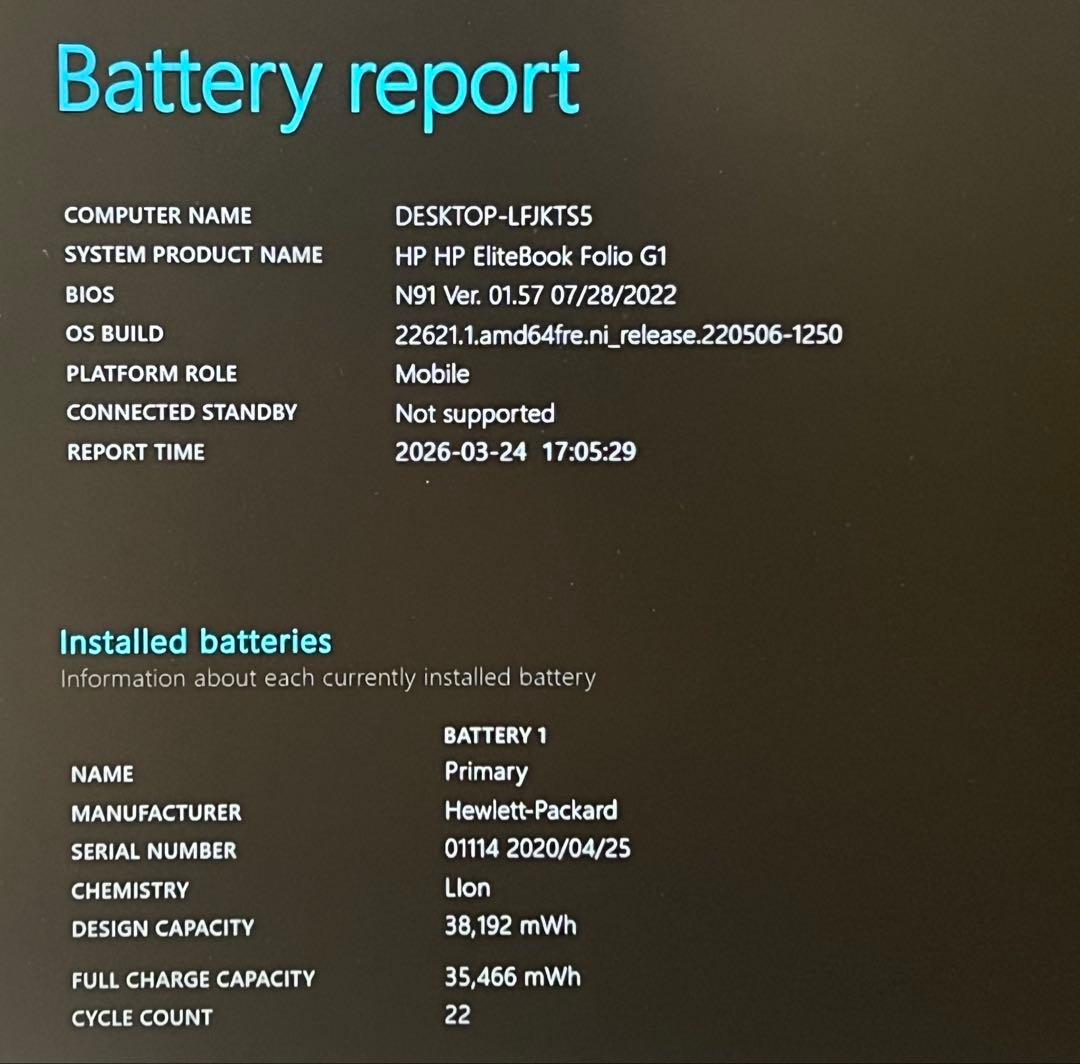 Windowsノート本体 HP EliteBook Folio G1 SSD120GB