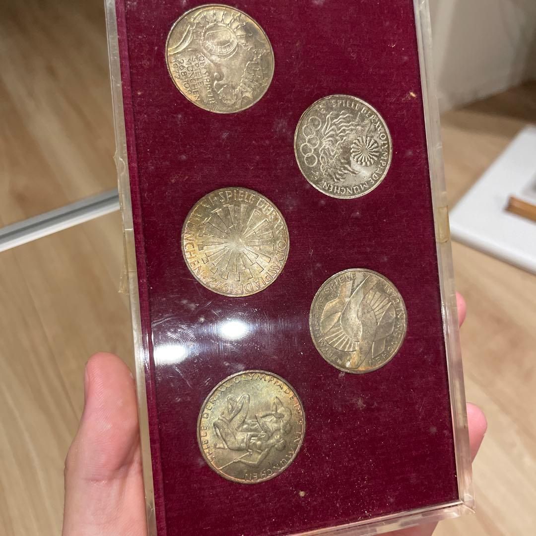 り*お様 ミュンヘンオリンピック　 5枚セット ケース付き