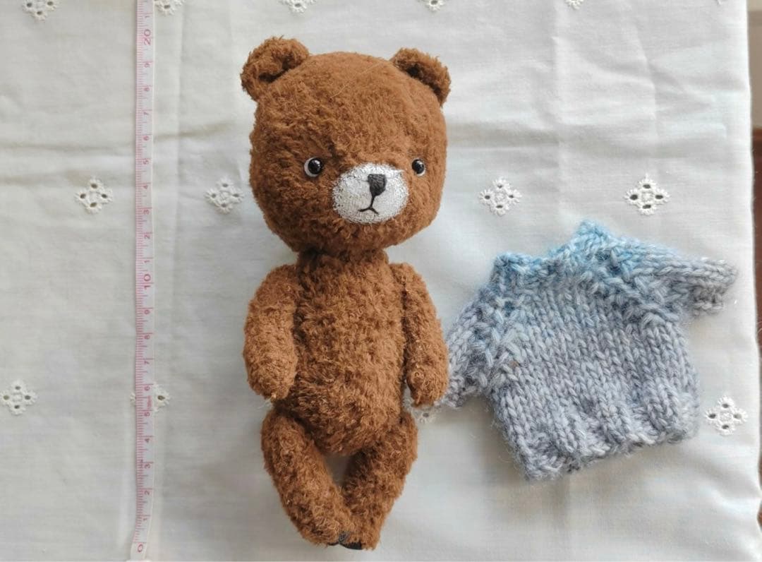 ココアベア テディベア ぬいぐるみ 海外作家様 ハンドメイド くま 部屋飾り