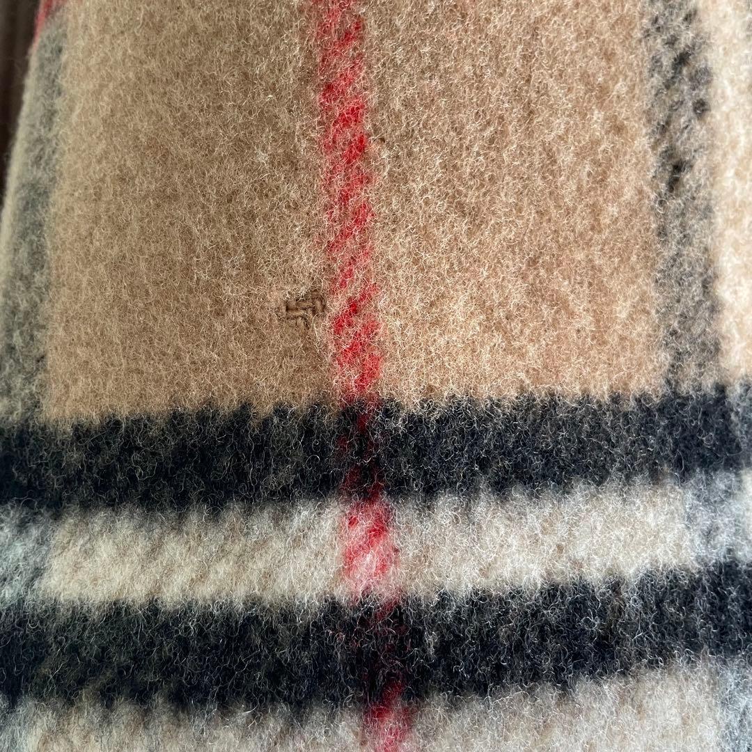 未使用　BURBERRYウール100%毛布　ウール毛布　伝統　ノバチェック