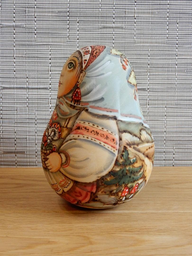 アンナ・カトコワ　おきあがりこぼし　きのこ摘み　マトリョーシカ　作家もの