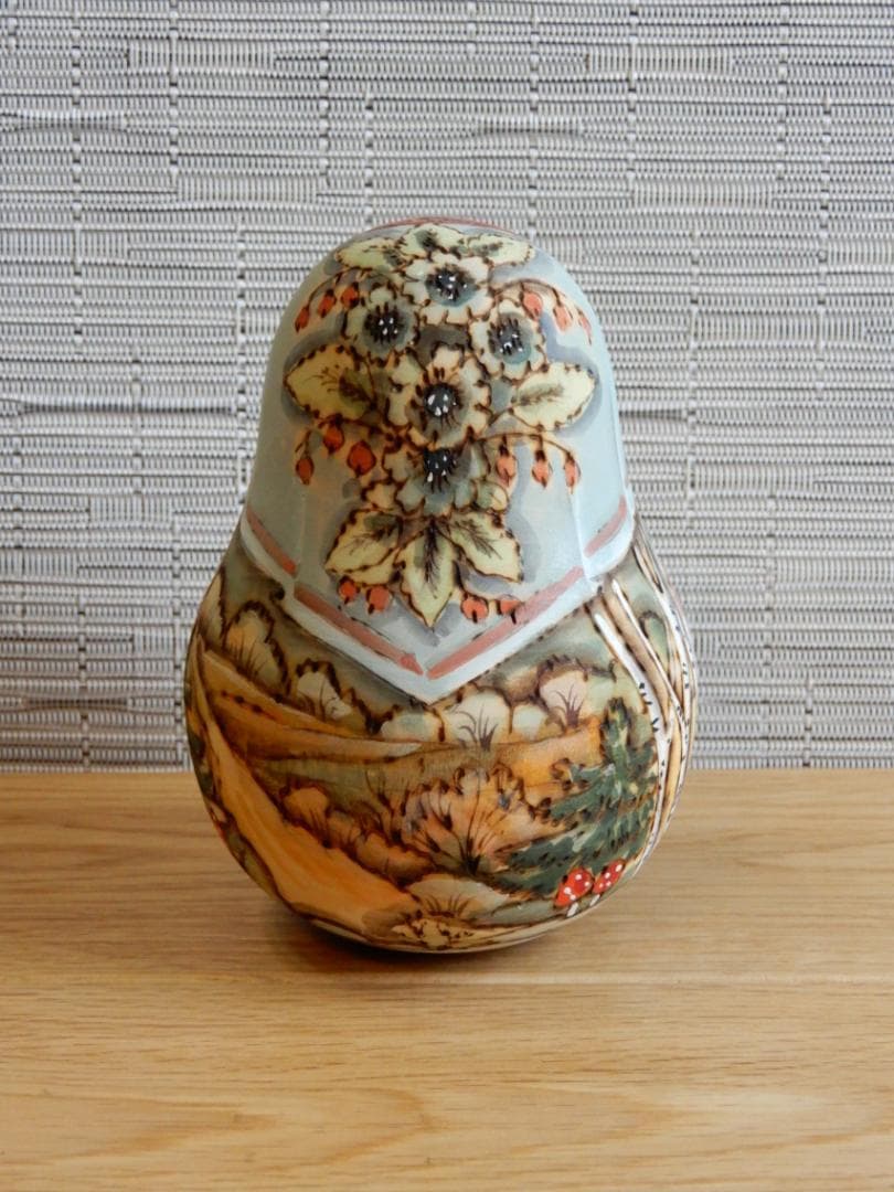 アンナ・カトコワ　おきあがりこぼし　きのこ摘み　マトリョーシカ　作家もの