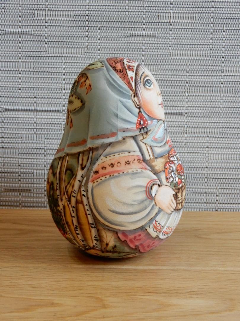 アンナ・カトコワ　おきあがりこぼし　きのこ摘み　マトリョーシカ　作家もの