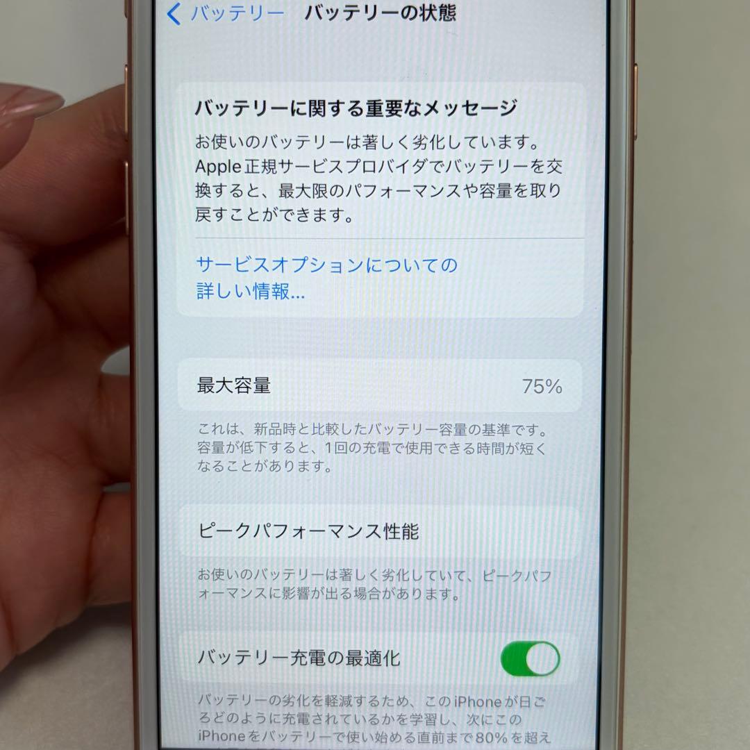 Apple iPhone8 ゴールド 256GB 本体 動作確認済み