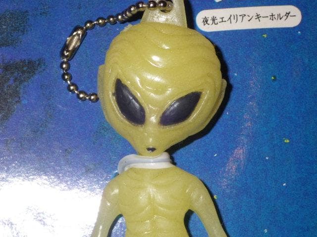 90’S★宇宙人★キーホルダー★35★夜光★エイリアン★UFO★フィギュア★人形