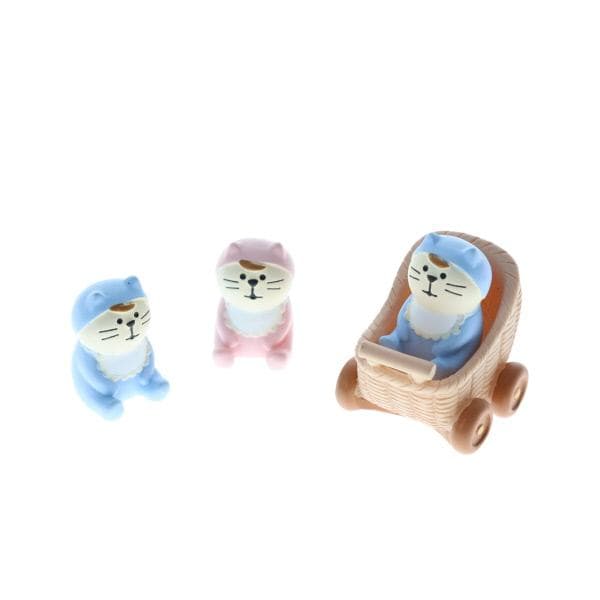 ちりめん細工 亥年 & デコレ concombre 置物セット