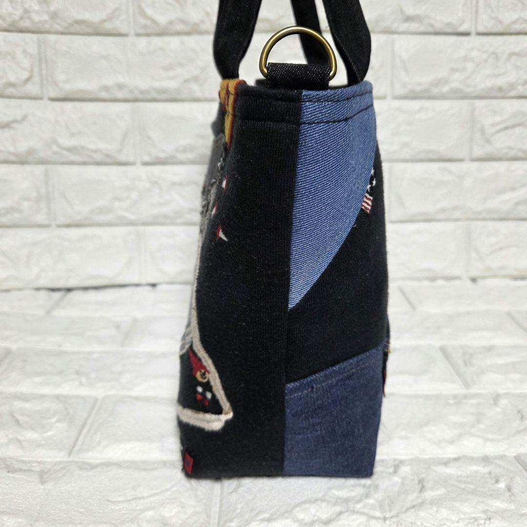 914 デニム＊トレーナー＊リメイク＊バッグ＊トートバッグ
