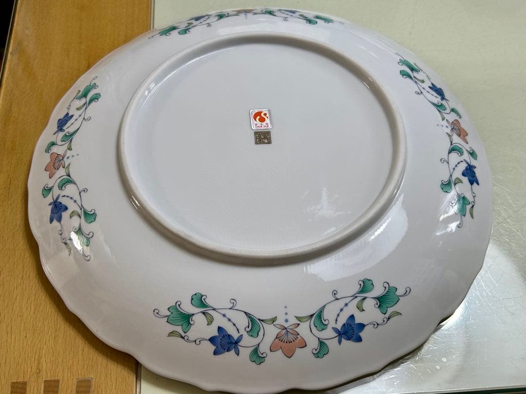龍峯窯　金七宝　大皿31cm 2枚セット