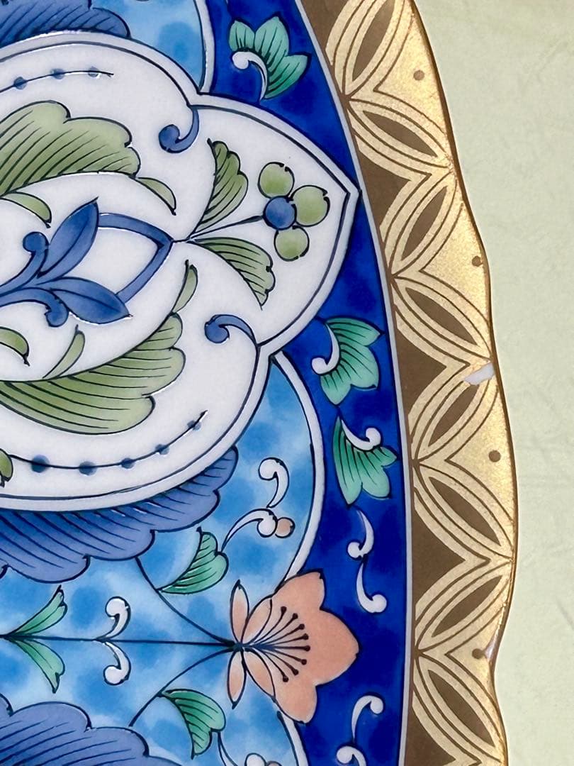 龍峯窯　金七宝　大皿31cm 2枚セット